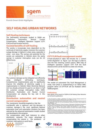 Self healing urban networks