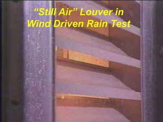 Louvers Testing Louver Against Elements For Designers of Facade | PPT