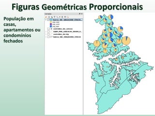 Figuras Geométricas Proporcionais
População em
casas,
apartamentos ou
condomínios
fechados
 
