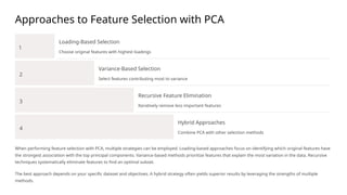 Principal Component Analysis (PCA) & Feature Selection | PPTX