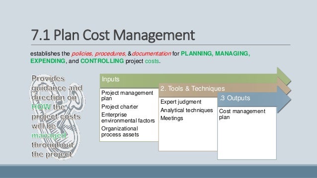 Cost Management Plan