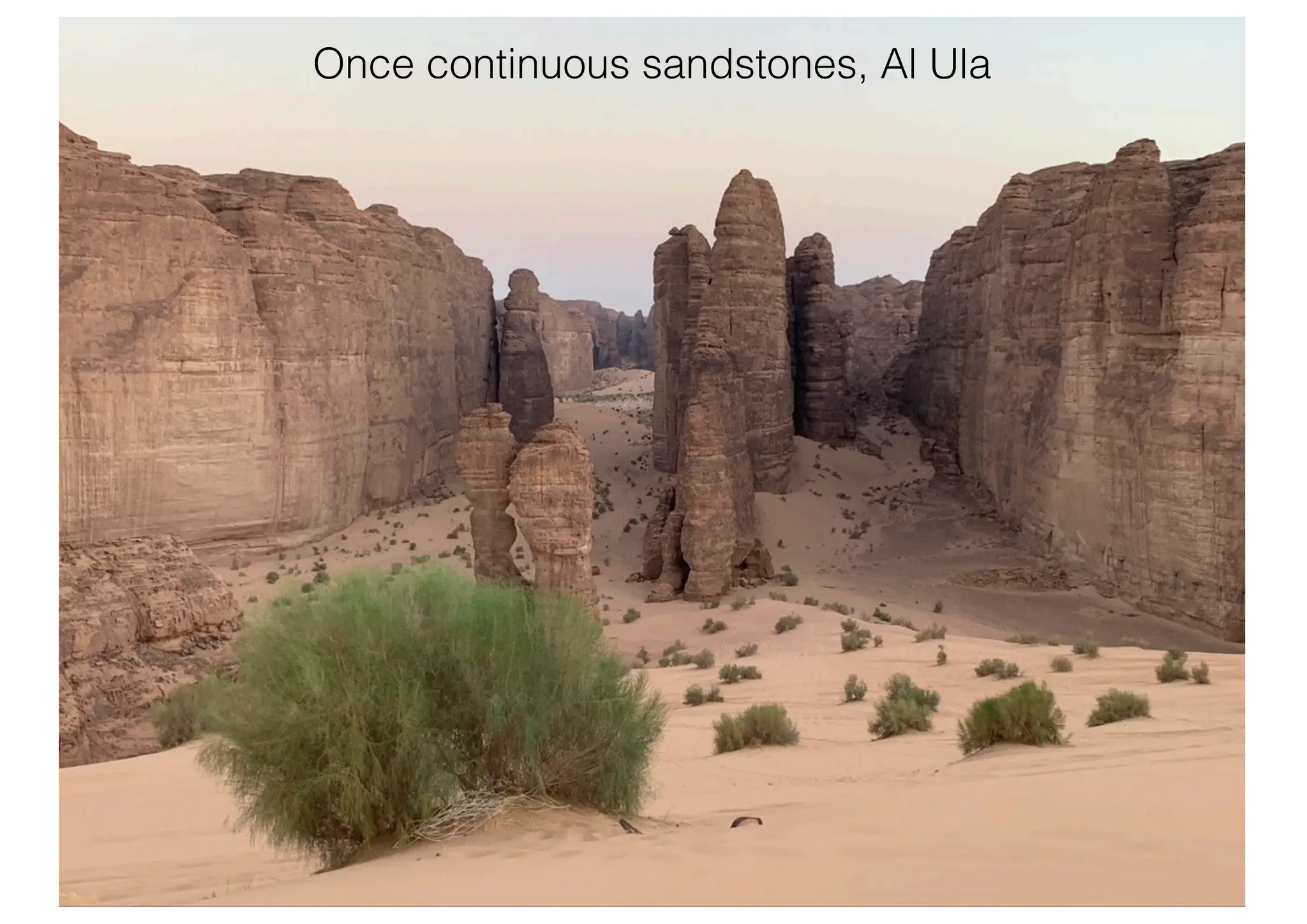 Once continuous sandstones, Al Ula
 