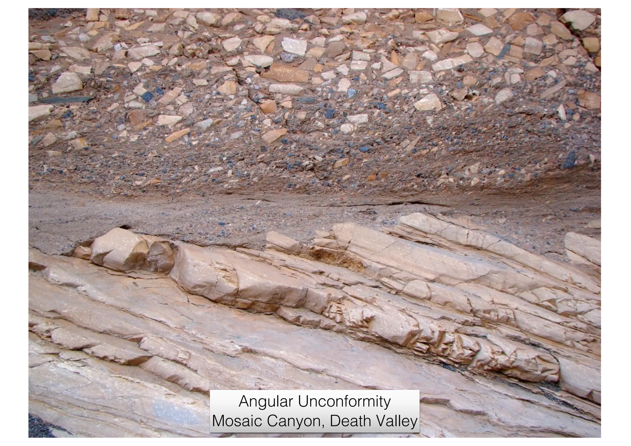 Angular Unconformity
Mosaic Canyon, Death Valley
 