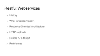 07 restful webservices design | PPT