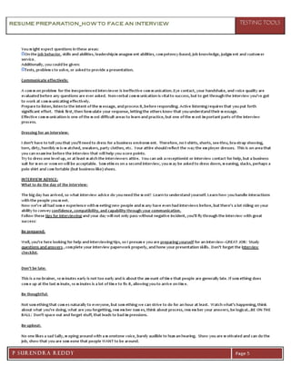 07 resume preparation how to face an interview