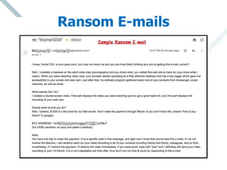 Ransom E-mails
 