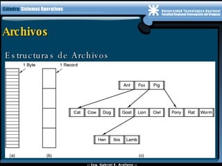 Archivos Estructuras de Archivos 