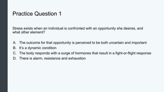 A presentation on Stress And Emotion of individuals | PPTX