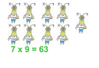 7 x 9 = 63
 