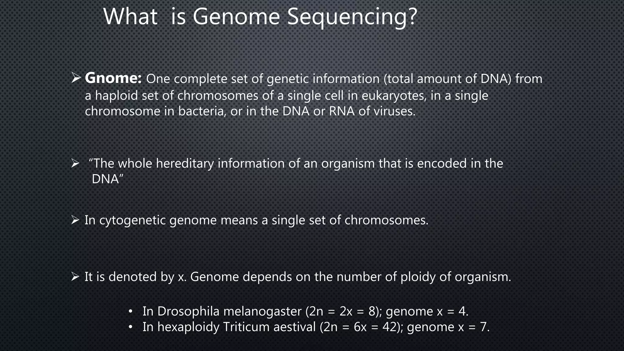 Genome Sequencing | PPT