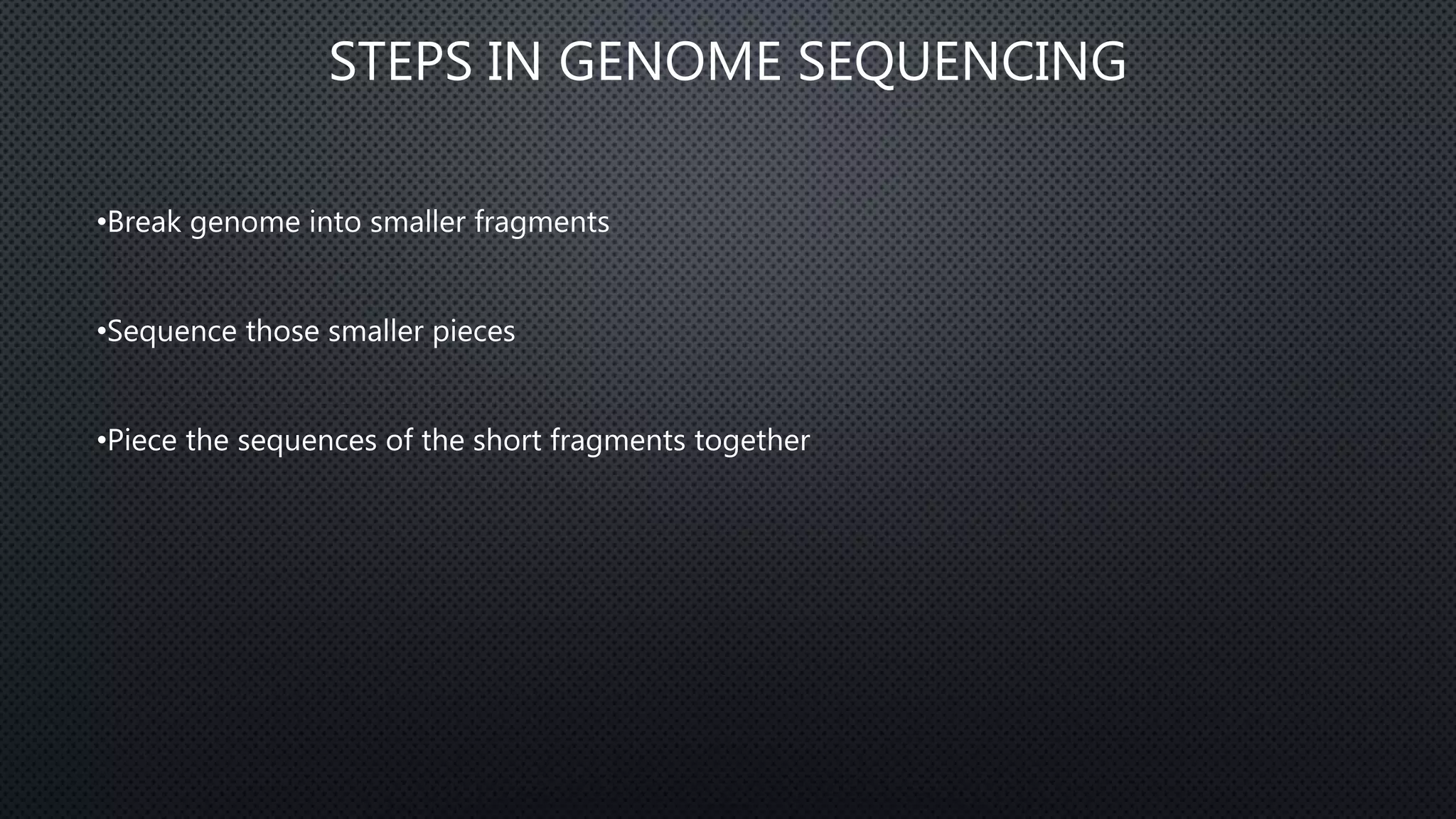 Genome Sequencing | PPT