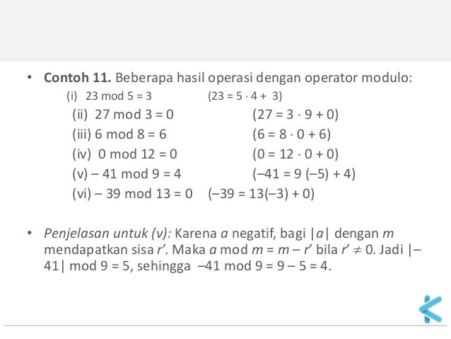 Matematika Diskrit 07 Teori Bilangan 03