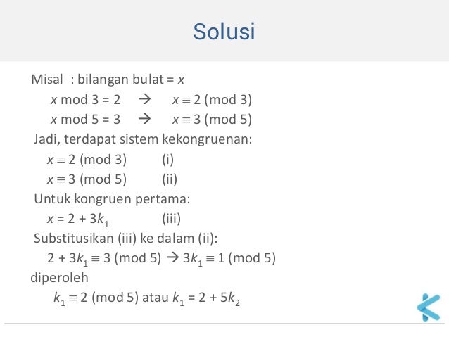 Matematika Diskrit 07 Teori Bilangan 04