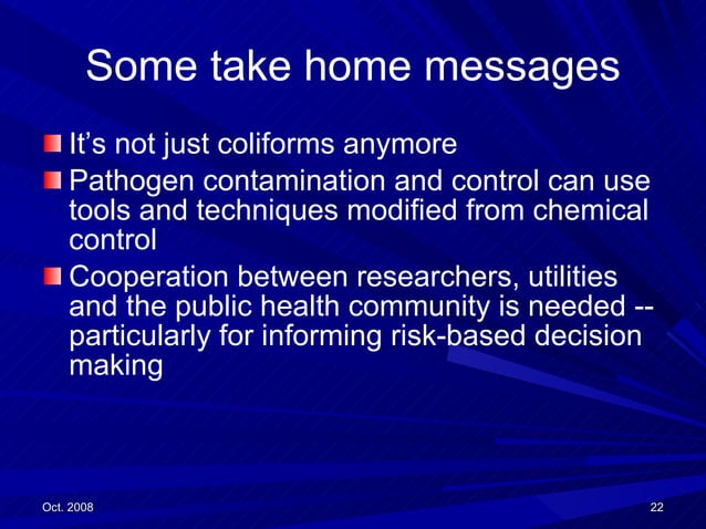 Emerging Pathogens In Wastewater | PPT