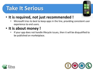 Phone is different from Desktop OS, which can hold multiple windows running processes simultaneously
