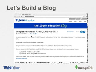 Let’s Build a Blog
 