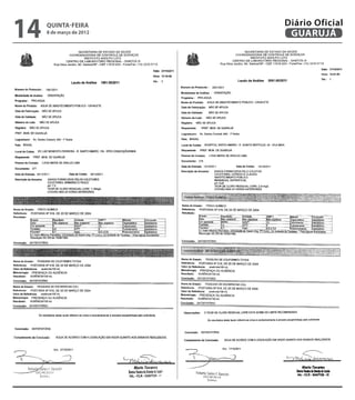 14   quinta-feira
     8 de março de 2012
                          Diário Oficial
                           GUARUJÁ
 