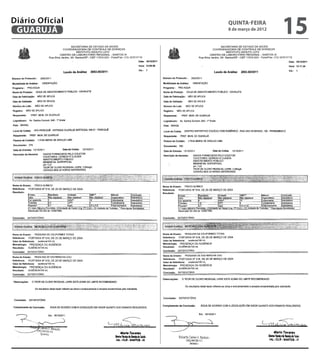 Diário Oficial
 GUARUJÁ
                 quinta-feira
                 8 de março de 2012
                                      15
 