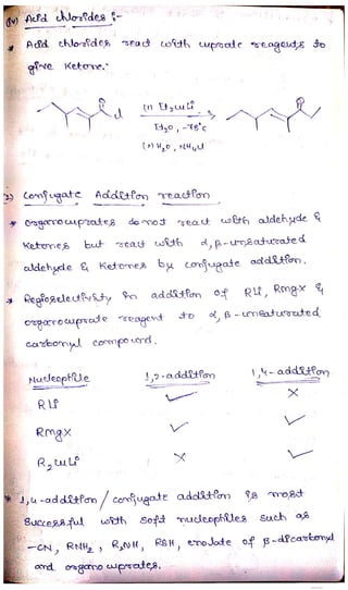 Organocopper compounds - Gilman reagent