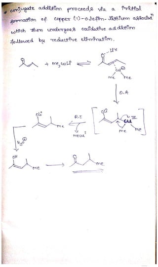 Organocopper compounds - Gilman reagent