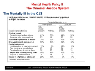 Mental Health Policy - Mental Illness and the Criminal Justice System ...