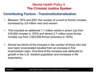 Mental Health Policy - Mental Illness and the Criminal Justice System ...