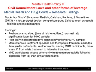 Mental Health Policy - Mental Illness and the Criminal Justice System ...