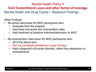 Mental Health Policy - Mental Illness and the Criminal Justice System ...