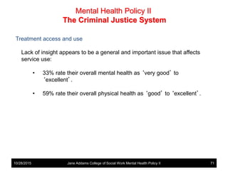 Mental Health Policy - Mental Illness and the Criminal Justice System ...
