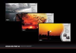 Hitachi DVD Camcorder Print Ads