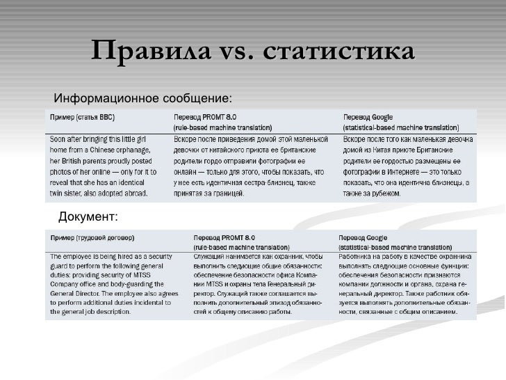 Статистический машинный перевод это