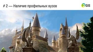 # 2 — Наличие профильных вузов
 