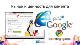 Рынок и ценность для клиента
 