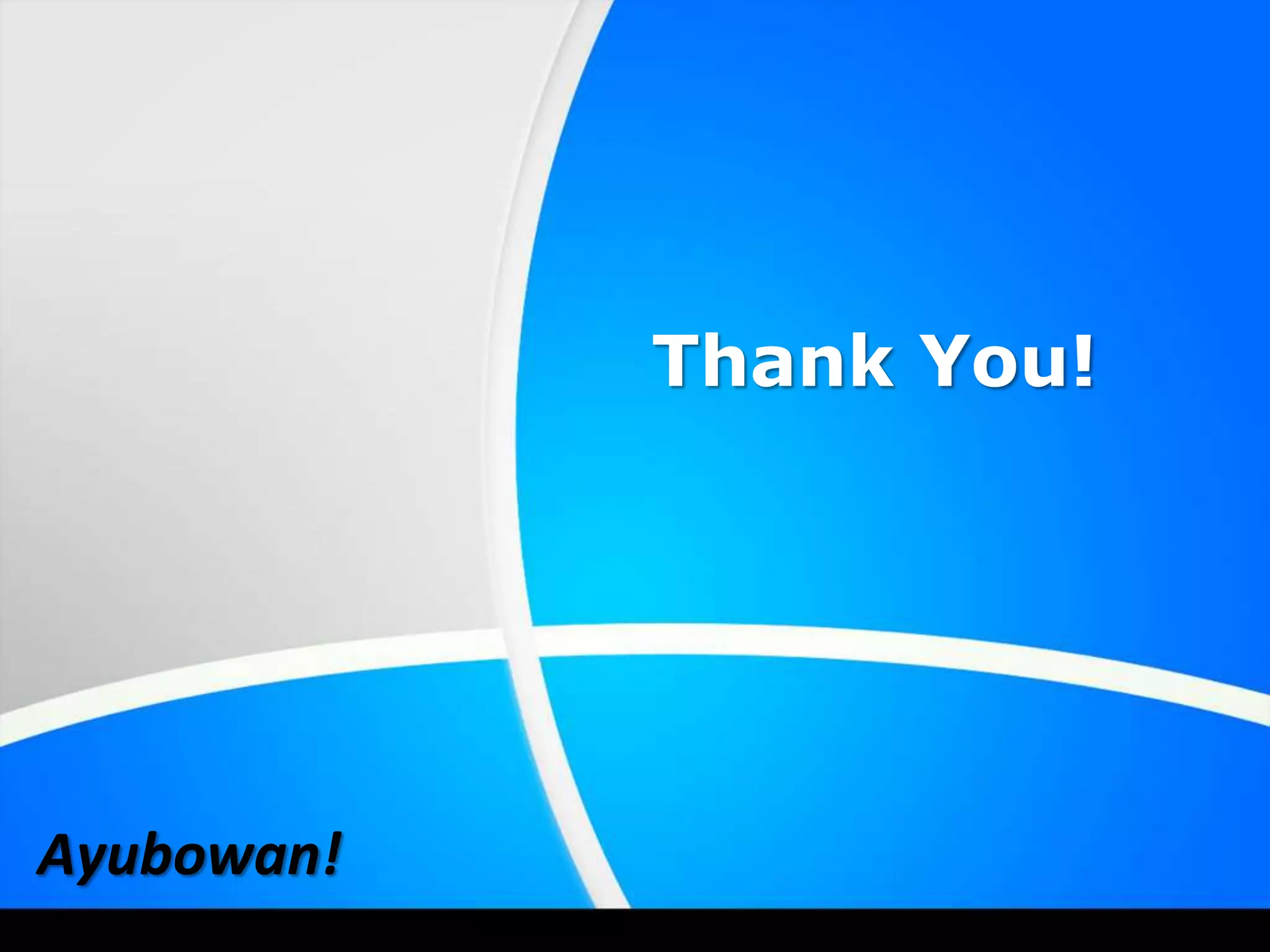 Thank You!
Ayubowan!
 