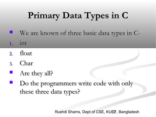 Lec 08. C Data Types | PPT