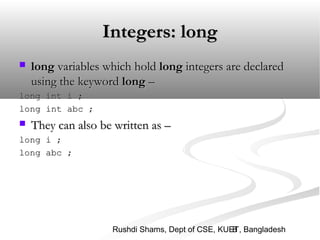 Lec 08. C Data Types | PPT