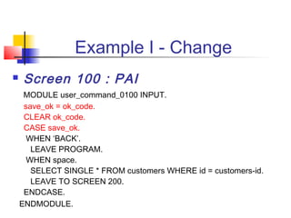 08.abap dialog programming overview | PPT
