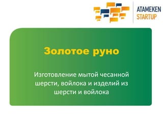 Золотое руно 
Изготовление мытой чесанной 
шерсти, войлока и изделий из 
шерсти и войлока 
 