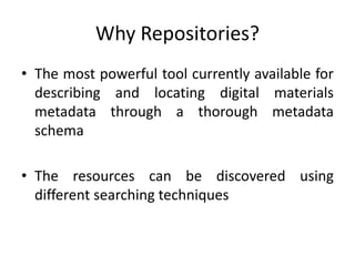 MetadataTheory: Introduction to Repositories (8th of 10) | PPT
