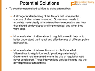Alternatives to Regulation, Mohammad Zayyad | PDF
