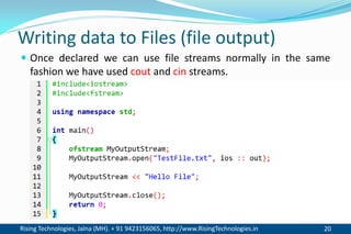 08. handling file streams | PDF