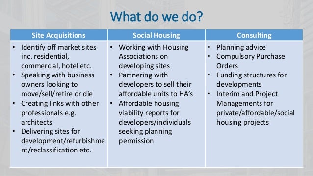 Who we are & what we do