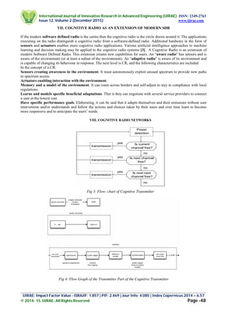 Cognitive Radio Networks: a comprehensive study on scope and ...