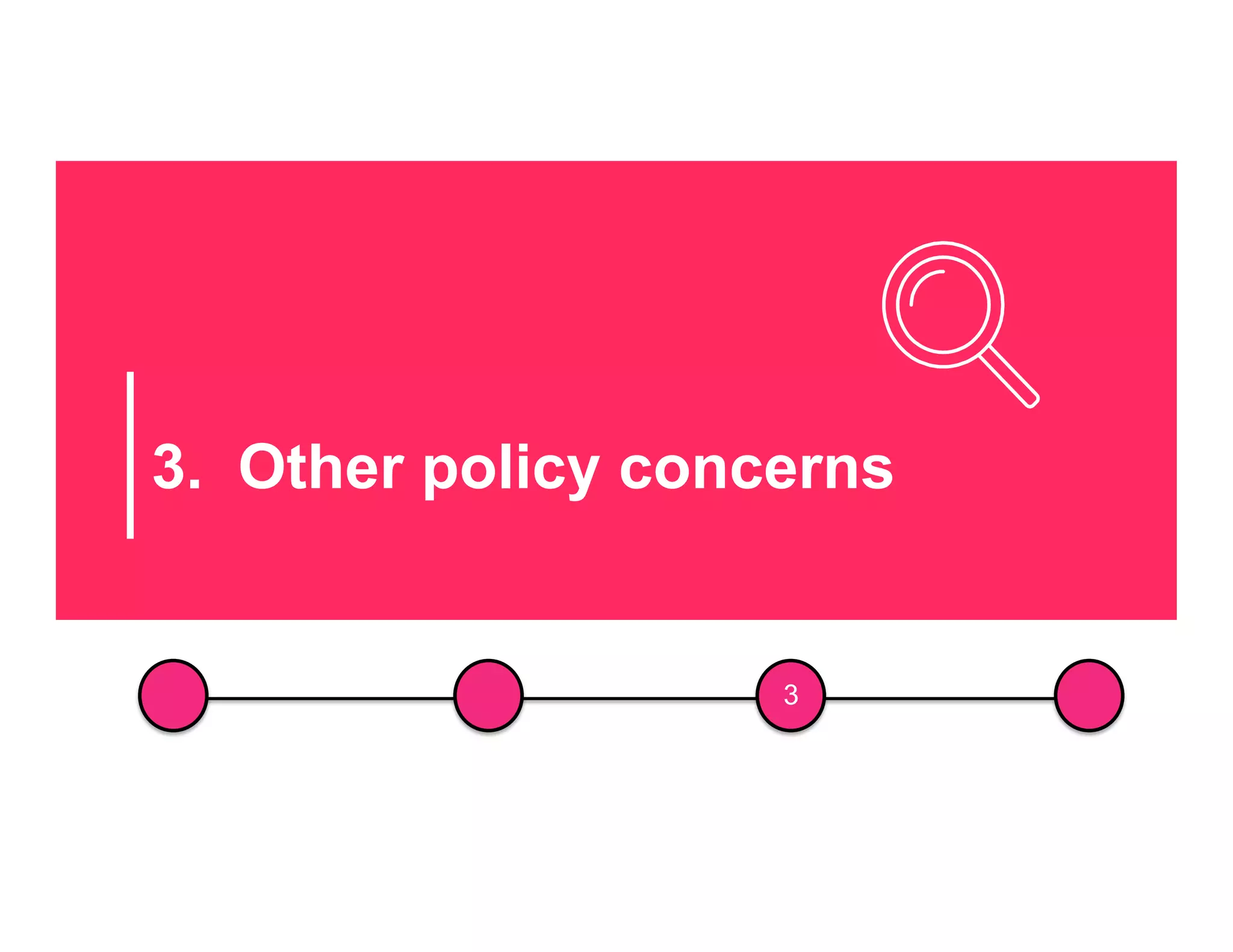 3. Other policy concerns
3
 