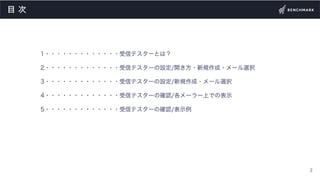 受信テスターの設定