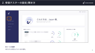 受信テスターの設定