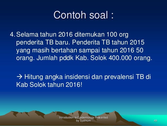 08 Ukuran Ukuran Dasar Dalam Epidemiologi