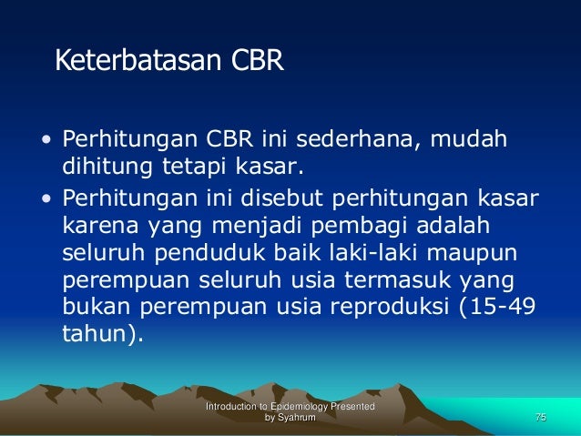 08 Ukuran Ukuran Dasar Dalam Epidemiologi