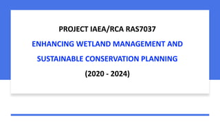 Application of analytical techniques to preserve the biodiversity and ecological services of wetland 