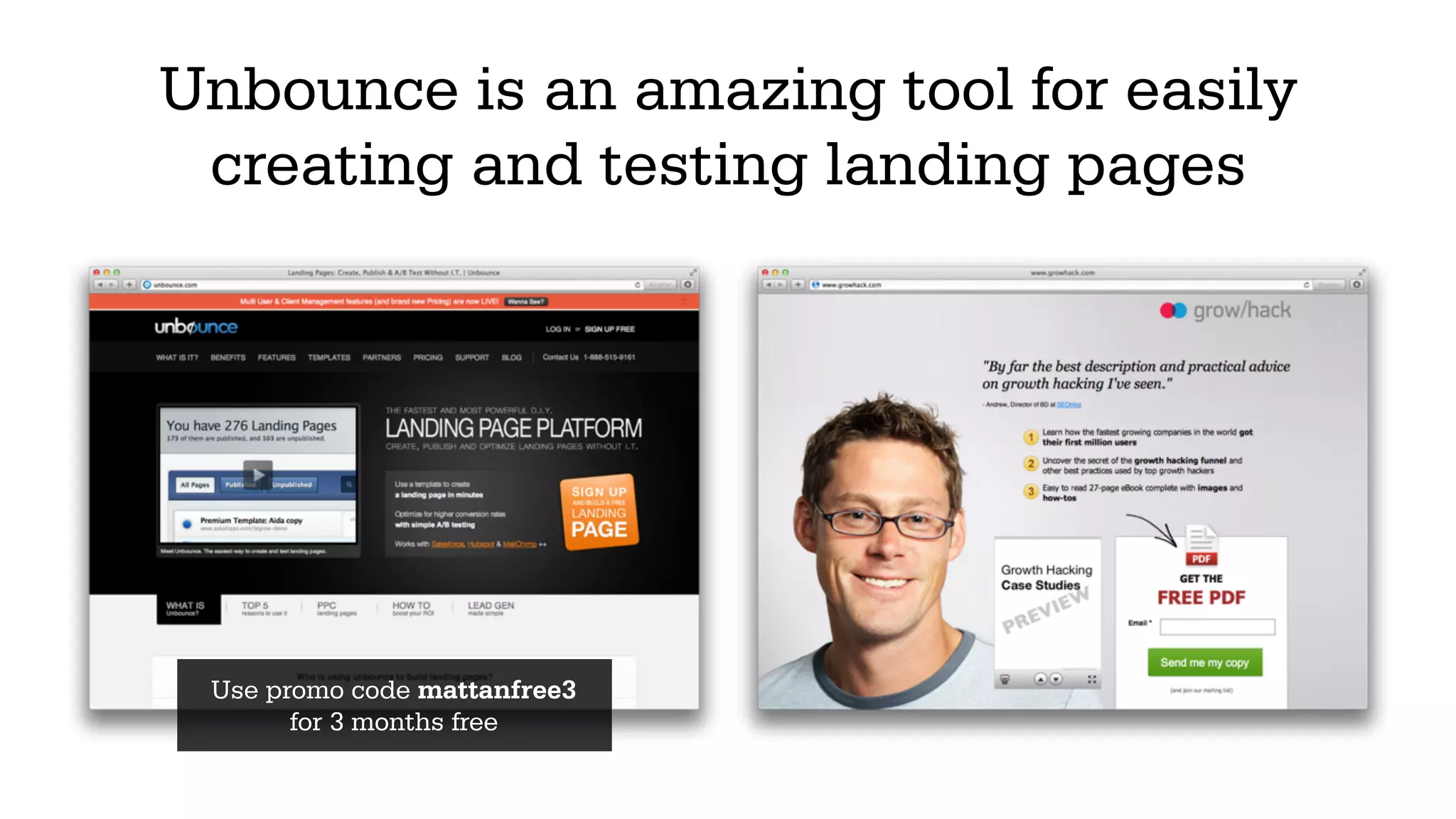 Facebook integration makes it really
easy to get people to share
REFERRAL
 